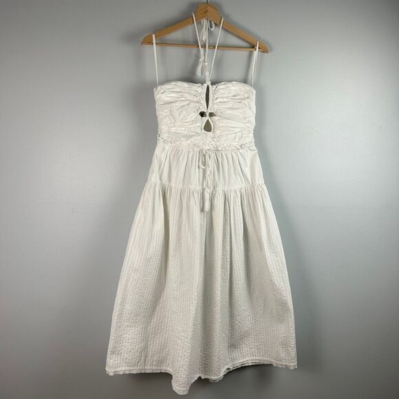 Ulla Johnson Emmaline Midi Halter Dress - Picture 5 of 12